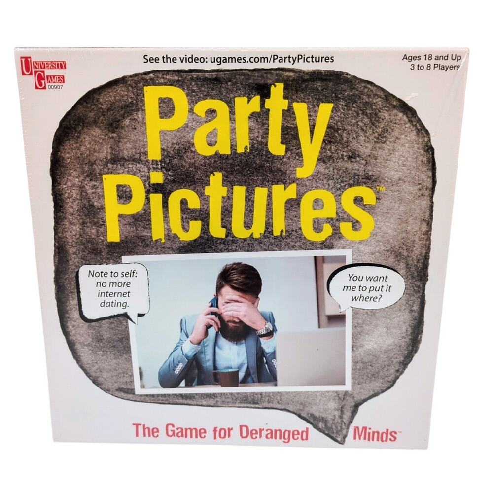 Party Pictures The Game for Deranged Minds University Games Adult Card Game New